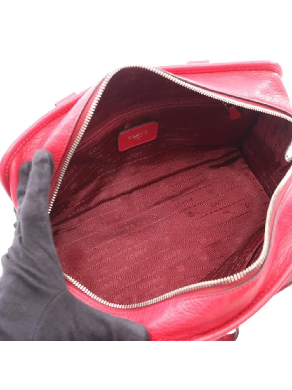 Loewe Handbag Amazona 28 Vivid Pink Leather